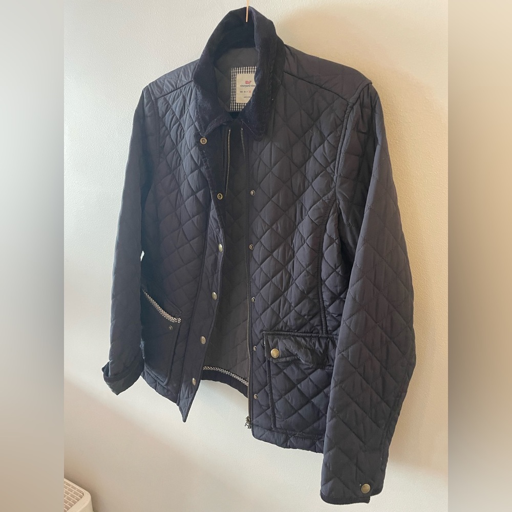 Vineyard Vines quilted jacket black
